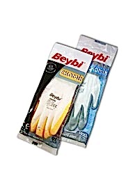 Beybi Nitril Eldiven Sarı-Beyaz 10"" Ekonomik / 288 Çift
